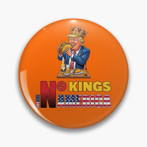 Item preview, NO KINGS IN AMERICAN - #FF6600 designed and sold by Marlon Oseguera.