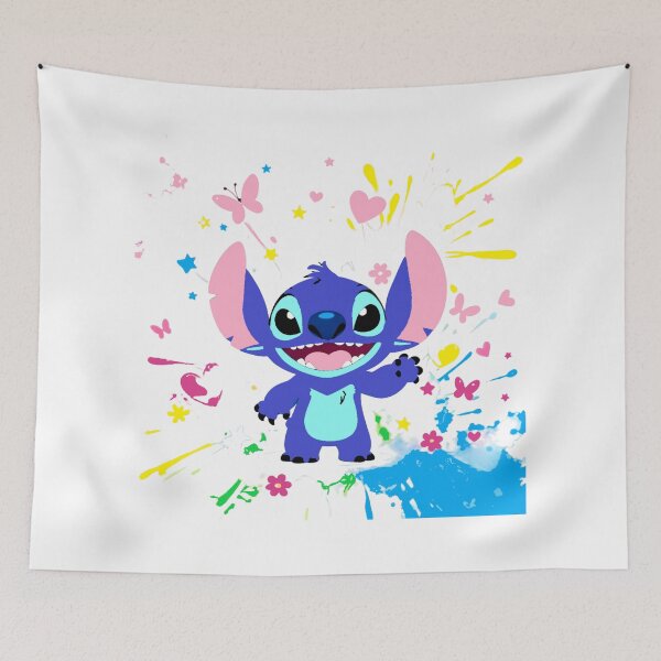 Item preview, Blue Space Alien Splatter Art – Vibrant Neon Creature designed and sold by Skully-Studio.