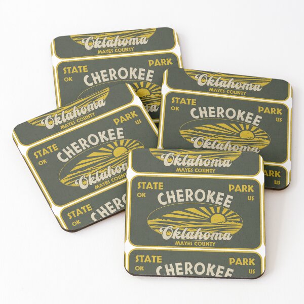 Item preview, Cherokee State Park, Mayes County, Oklahoma, badge design designed and sold by Wanderful-roads.