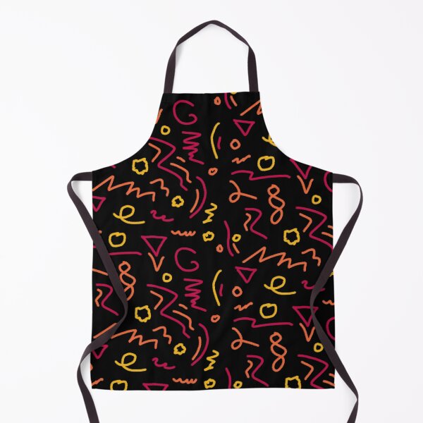Item preview, Doodle pattern drawing triangles loops zigzag pink orange yellow designed and sold by angel-cat-22.