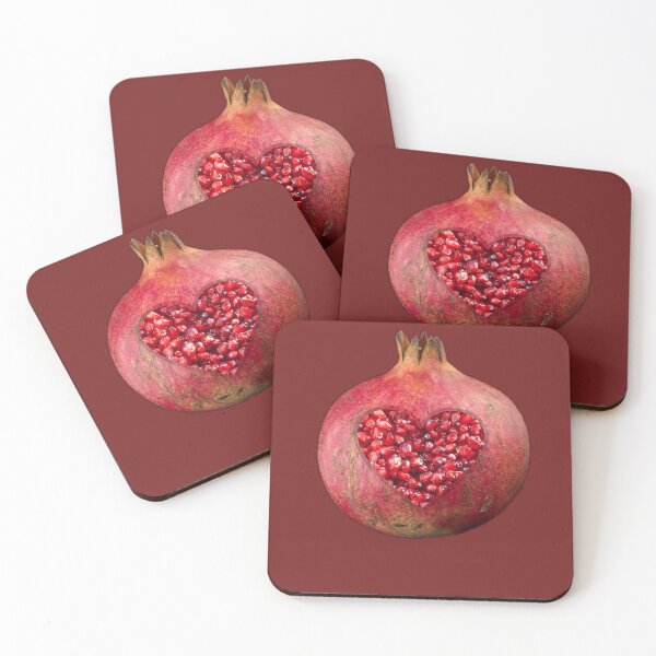Item preview, Pomegranate Heart Sticker designed and sold by PopBubbleShop.