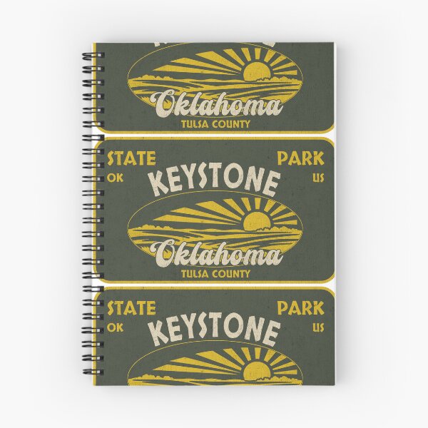 Item preview, Keystone State Park, Tulsa County, Oklahoma, badge design designed and sold by Wanderful-roads.