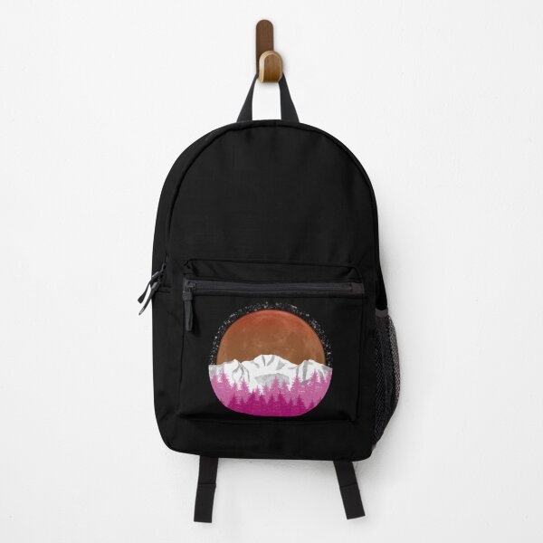Item preview, Lesbian pride moon and mountain  designed and sold by filledesang.