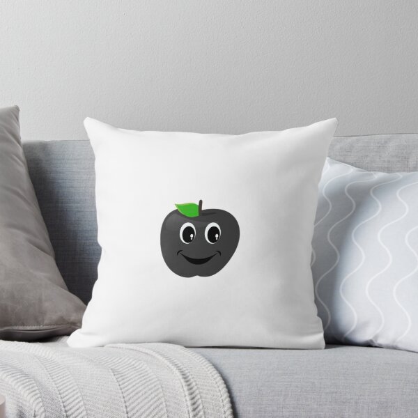 Item preview, Cute Black Apple with Smile - Minimalist Cartoon Fruit Design designed and sold by NovaVesta.