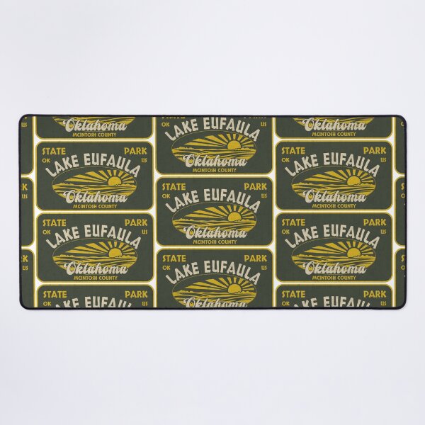 Item preview, Lake Eufaula State Park, McIntosh County, Oklahoma, badge design designed and sold by Wanderful-roads.