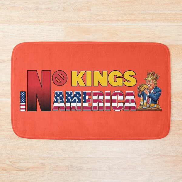 Item preview, NO KINGS IN AMERICAN - #FC5339 designed and sold by Marlon Oseguera.