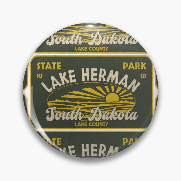 Item preview, Lake Herman State Park, Lake County, South Dakota, badge design designed and sold by Wanderful-roads.