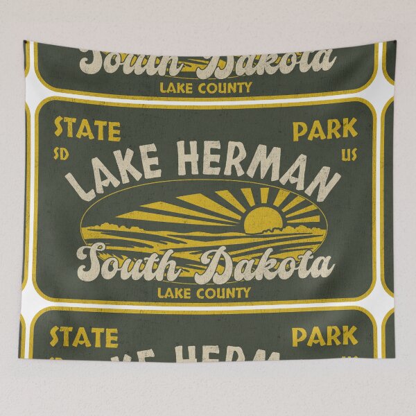 Item preview, Lake Herman State Park, Lake County, South Dakota, badge design designed and sold by Wanderful-roads.