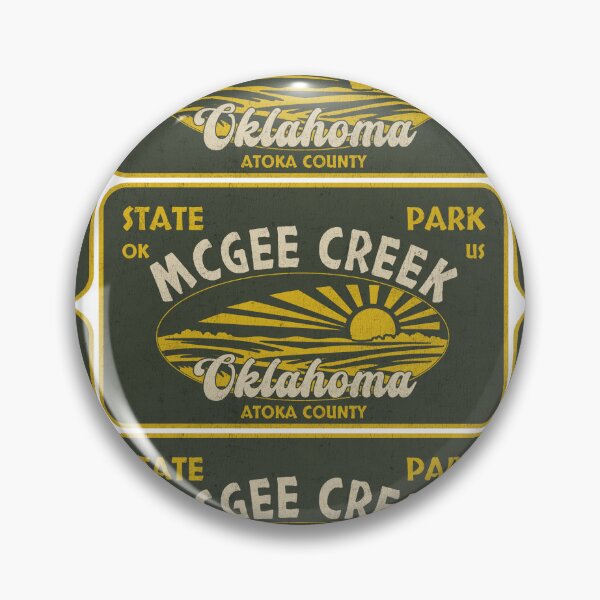 Item preview, McGee Creek State Park, Atoka County, Oklahoma, badge design designed and sold by Wanderful-roads.