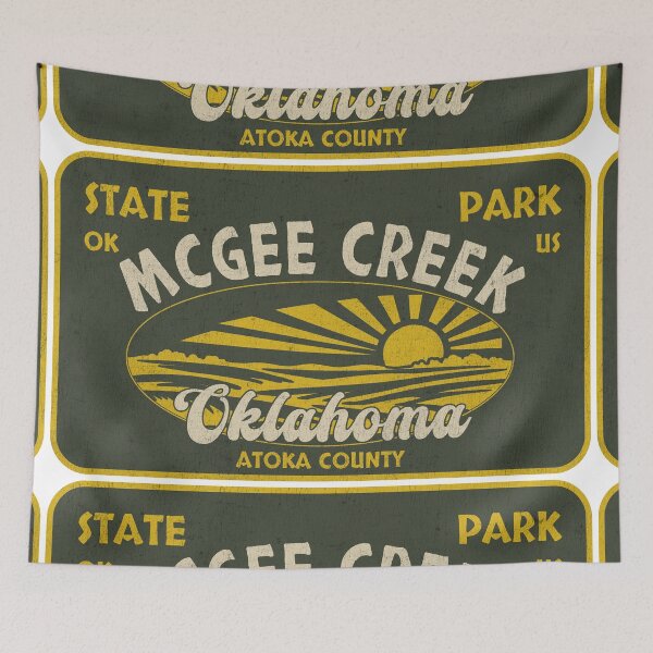 Item preview, McGee Creek State Park, Atoka County, Oklahoma, badge design designed and sold by Wanderful-roads.