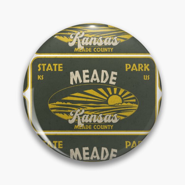 Item preview, Meade State Park, Meade County, Kansas, badge design designed and sold by Wanderful-roads.
