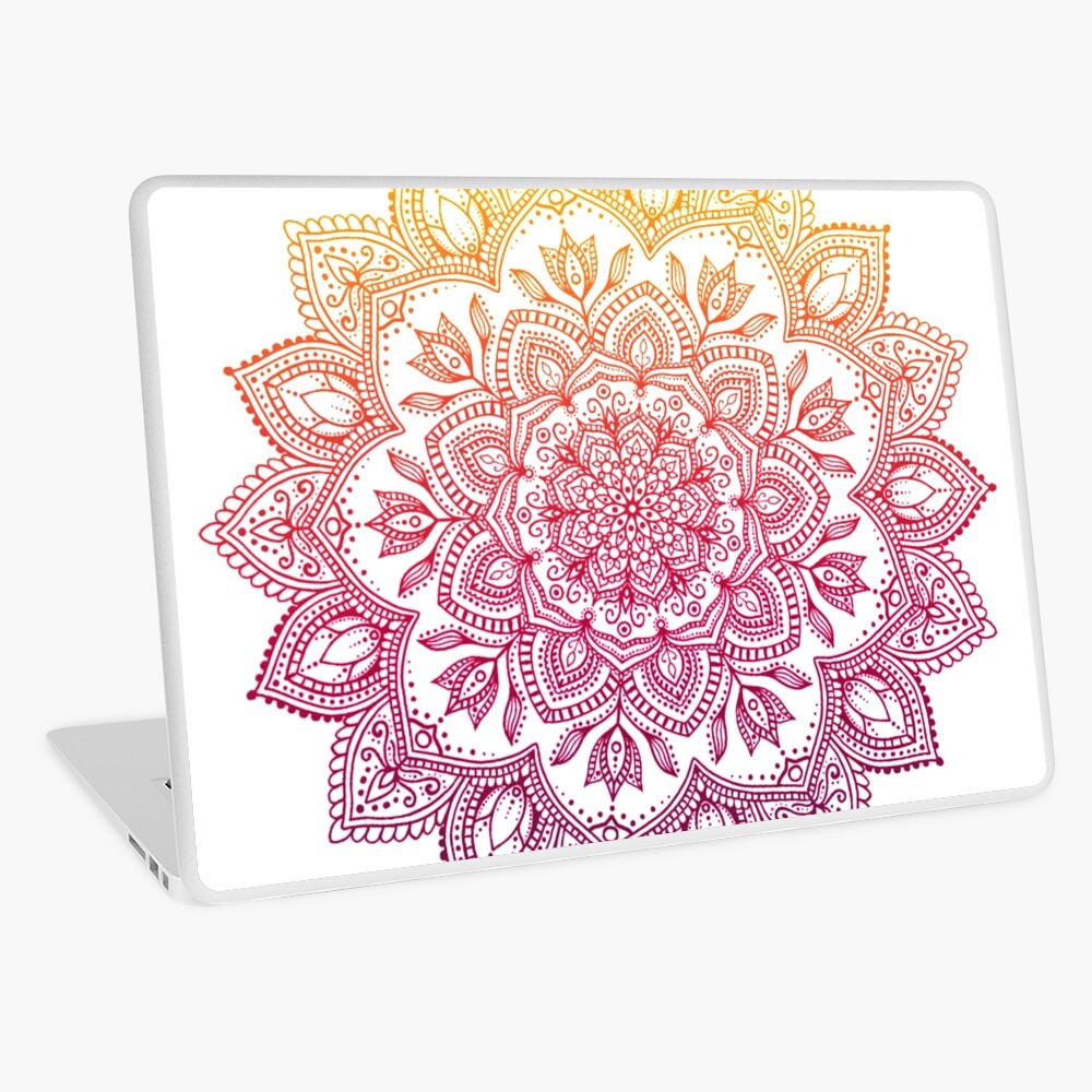 Boho Mandala - Autumn Ombre Laptop Skin