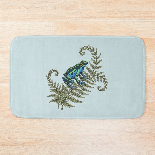 Item preview, Blue Poison Dart Frog on Botanical Ferns designed and sold by BirdsnStuff.