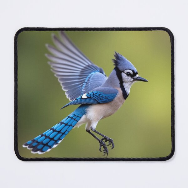 Item preview, blue jay in flight designed and sold by laurakerr.