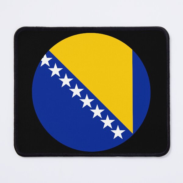 Item preview, Bosnia and Herzegovina Round Flag Patriotic Heritage designed and sold by NTGUILTY.