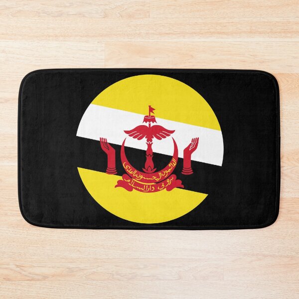 Item preview, Brunei Round Flag Bruneian Patriotic Heritage designed and sold by NTGUILTY.