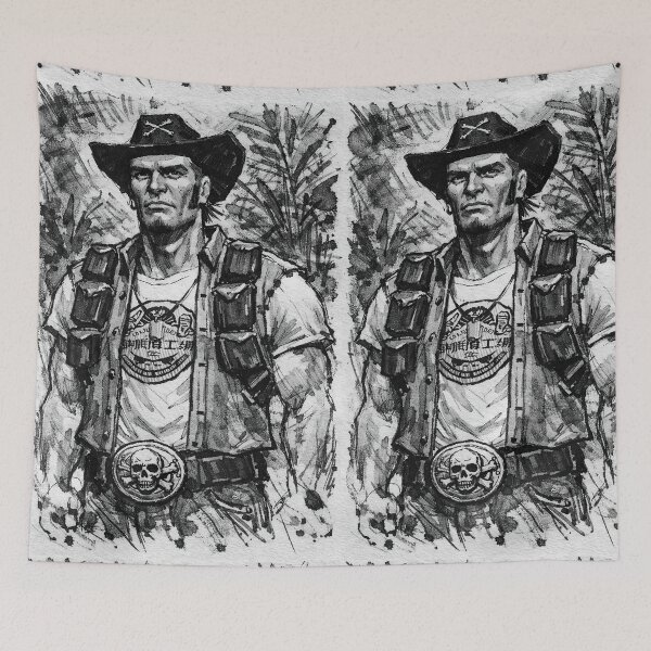 Item preview, Richard Crowe Far Cry 1 Hand Drawn Design. designed and sold by AnimeHentaiArt.
