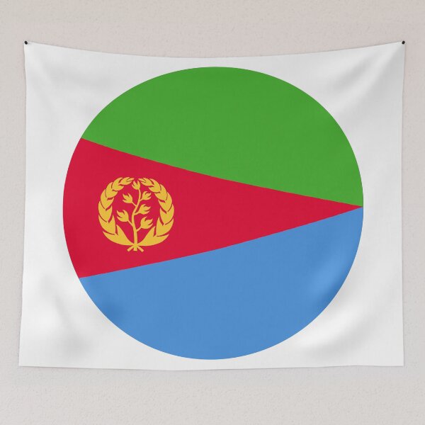 Item preview, Eritrea Round Flag Eritrean Patriotic Heritage designed and sold by NTGUILTY.
