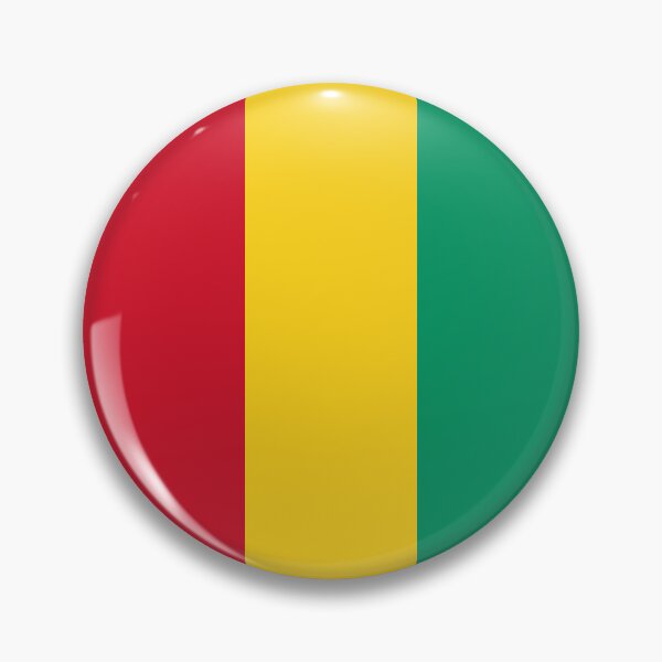 Item preview, Guinea Round Flag Guinean Patriotic Heritage designed and sold by NTGUILTY.