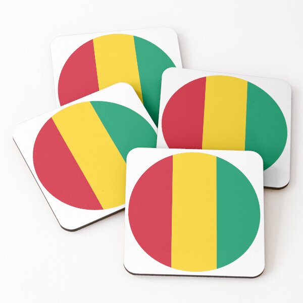 Item preview, Guinea Round Flag Guinean Patriotic Heritage designed and sold by NTGUILTY.