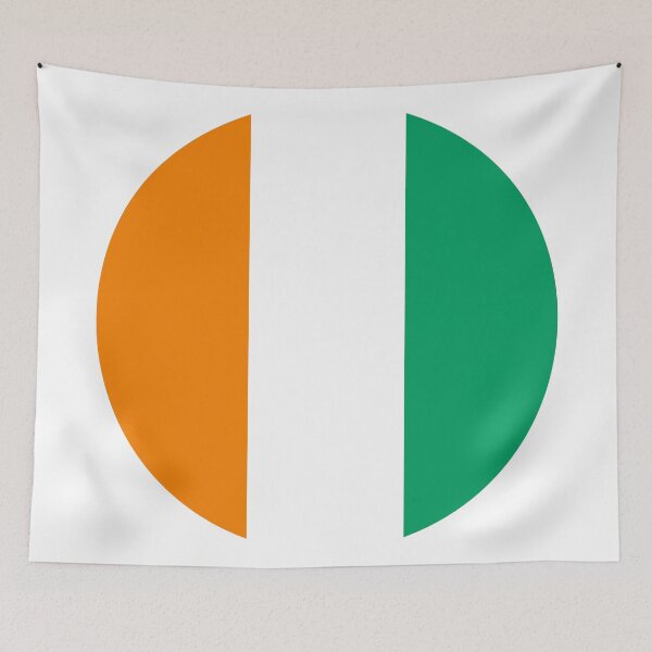 Item preview, Ivory Coast Round Flag Ivorian Patriotic Heritage designed and sold by NTGUILTY.