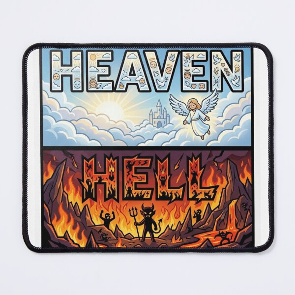 Item preview, Heaven vs Hell Contrast Art designed and sold by Imaginarium of Chaos falcon88 .