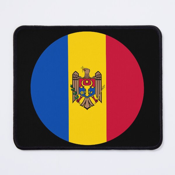 Item preview, Moldova Round Flag Moldovan Patriotic Heritage designed and sold by NTGUILTY.