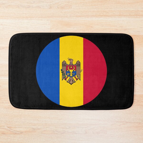 Item preview, Moldova Round Flag Moldovan Patriotic Heritage designed and sold by NTGUILTY.