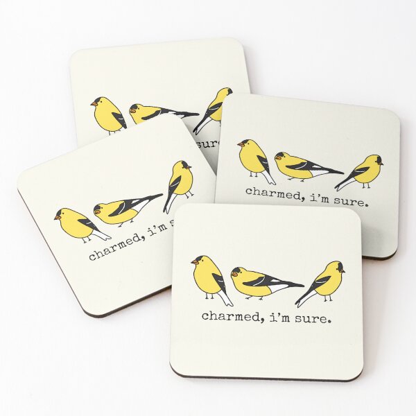 Item preview, Charm of Goldfinches, Funny Finch Lover, Bird Lover Gift designed and sold by breannehope.