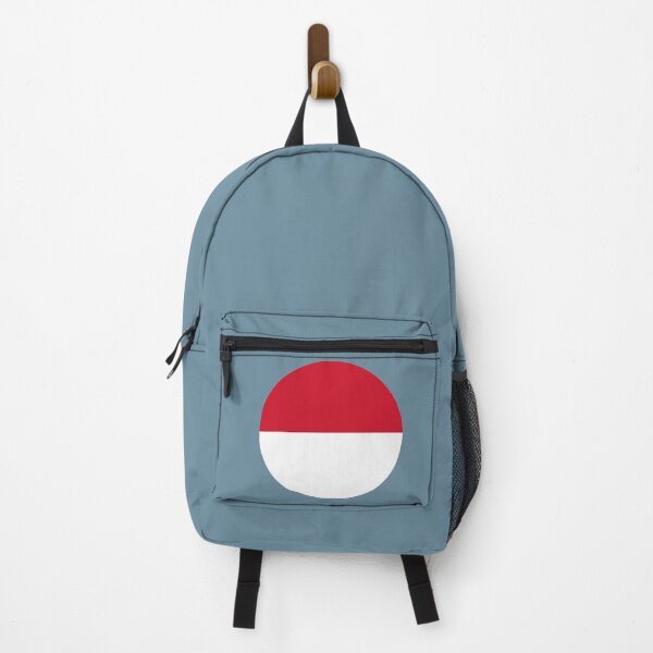 Item preview, Monaco Round Flag Monegasque Patriotic Heritage designed and sold by NTGUILTY.