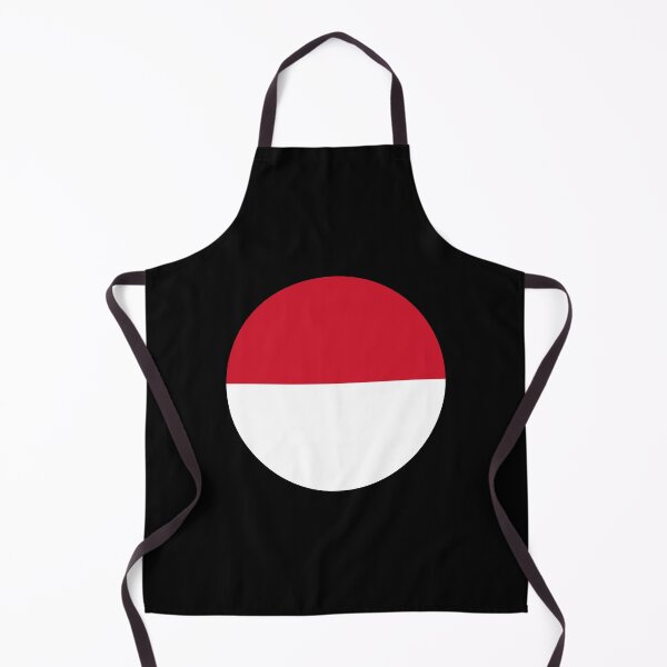 Item preview, Monaco Round Flag Monegasque Patriotic Heritage designed and sold by NTGUILTY.