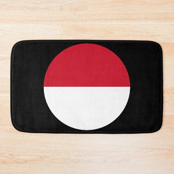 Item preview, Monaco Round Flag Monegasque Patriotic Heritage designed and sold by NTGUILTY.