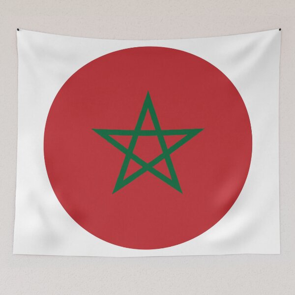 Item preview, Morocco Round Flag Moroccan Patriotic Heritage designed and sold by NTGUILTY.