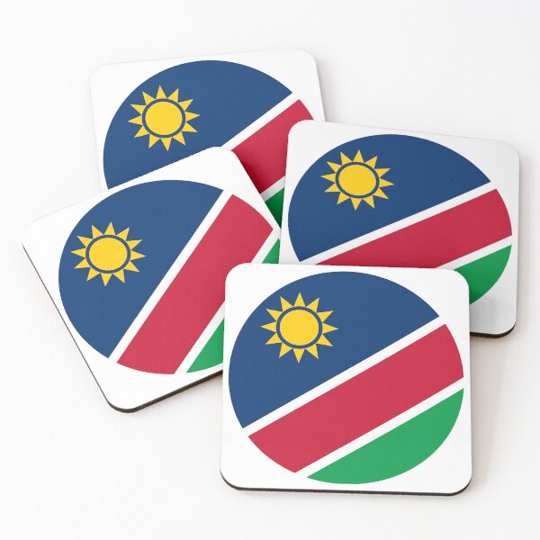 Item preview, Namibia Round Flag Namibian Patriotic Heritage designed and sold by NTGUILTY.