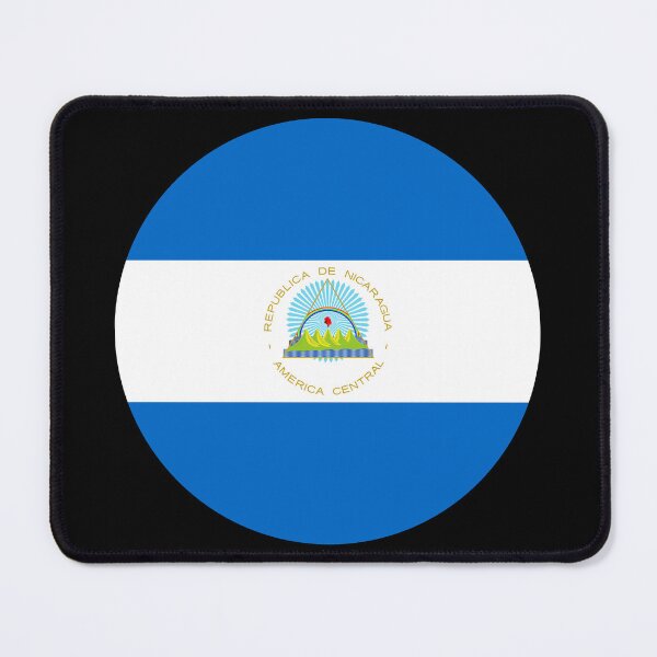 Item preview, Nicaragua Round Flag Nicaraguan Patriotic Heritage designed and sold by NTGUILTY.