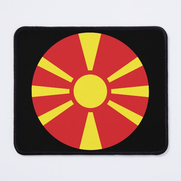 Item preview, North Macedonia Round Flag Macedonian Patriotic Heritage designed and sold by NTGUILTY.