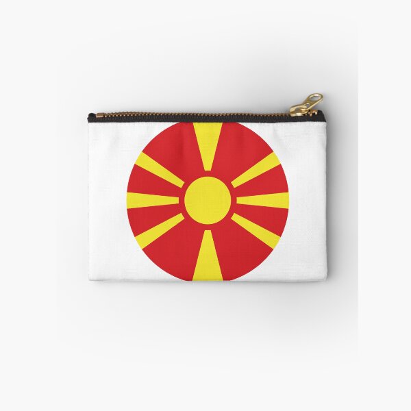 Item preview, North Macedonia Round Flag Macedonian Patriotic Heritage designed and sold by NTGUILTY.