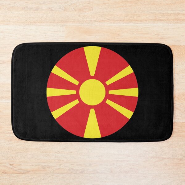 Item preview, North Macedonia Round Flag Macedonian Patriotic Heritage designed and sold by NTGUILTY.