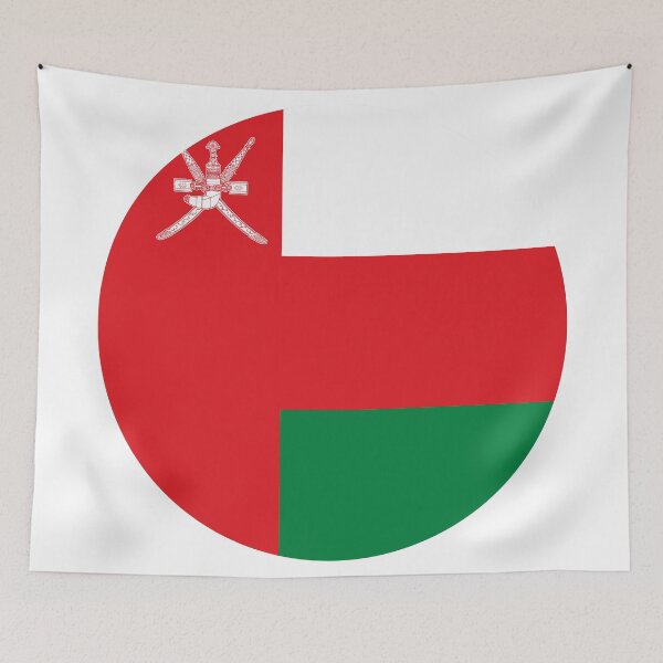 Item preview, Oman Round Flag Omani Patriotic Heritage designed and sold by NTGUILTY.
