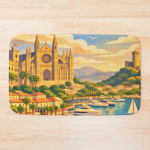 Item preview, Palma de Mallorca Spain Travel Poster designed and sold by MatthewHeights.