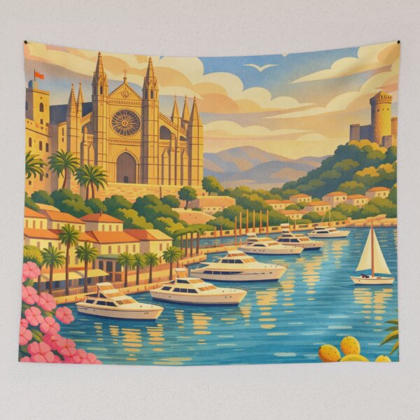Item preview, Palma de Mallorca Spain Travel Poster designed and sold by MatthewHeights.