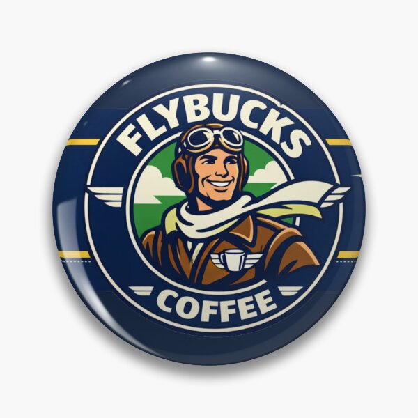 Item preview, Flybucks Coffee – Retro Pilot Parody Mug | Pre‑Flight Fuel Since 1903 designed and sold by VoglR.