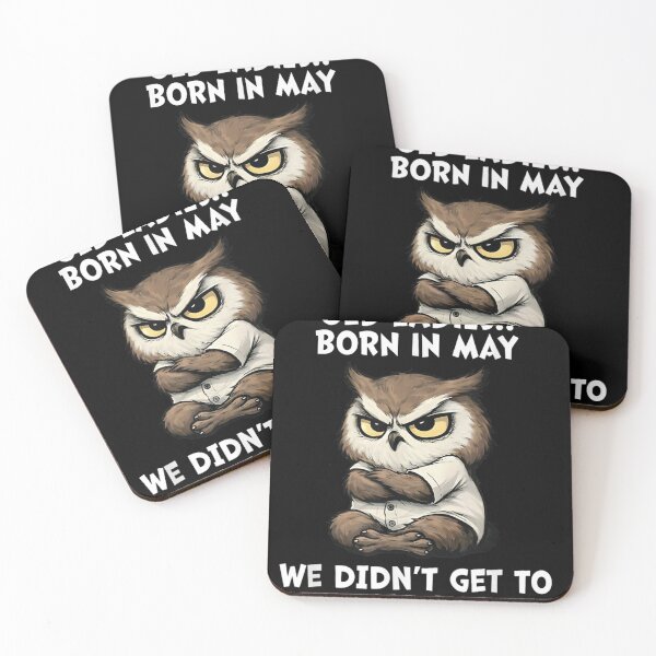 Item preview, Don't Mess with Old Ladies Born in May Funny Birthday Owl designed and sold by otaku.edwardj.