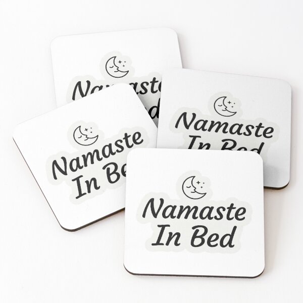 Item preview, Namaste In Bed Funny Yoga Sticker Humor Wellness Gift Lazy Yogi designed and sold by Bmd4Fitness.