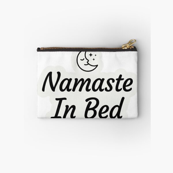 Item preview, Namaste In Bed Funny Yoga Sticker Humor Wellness Gift Lazy Yogi designed and sold by Bmd4Fitness.