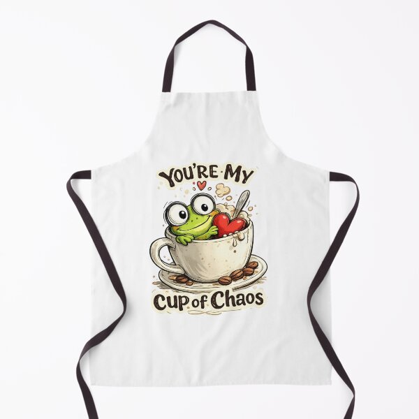 Item preview, You Are My Cup of Chaos Cute Frog in Coffee Cup Love Design designed and sold by Dinaelsherkawy.