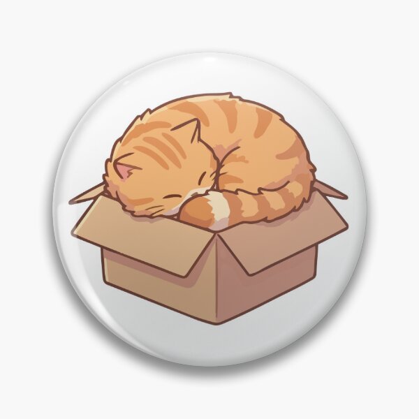 Item preview, Ginger Cat Sleeping in a Box Sticker Pack designed and sold by AnimaliaStar.