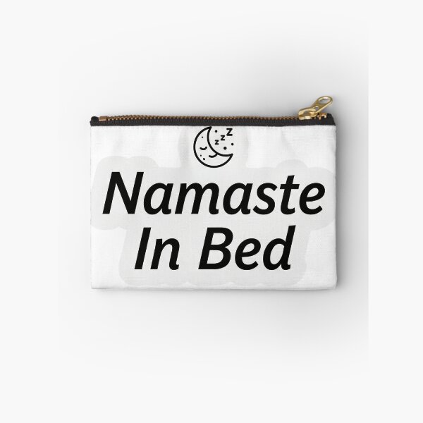 Item preview, Namaste In Bed Funny Yoga Sticker Humor Wellness Gift Lazy Yogi designed and sold by Bmd4Fitness.