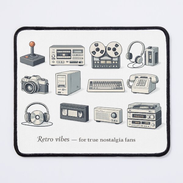 Item preview, Retro Tech Vibes • Vintage Electronics Illustration designed and sold by GeaSupplyStudio.