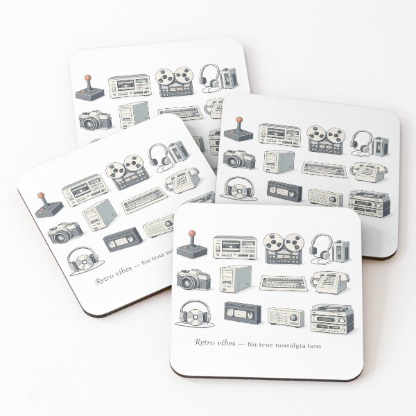 Item preview, Retro Tech Vibes • Vintage Electronics Illustration designed and sold by GeaSupplyStudio.